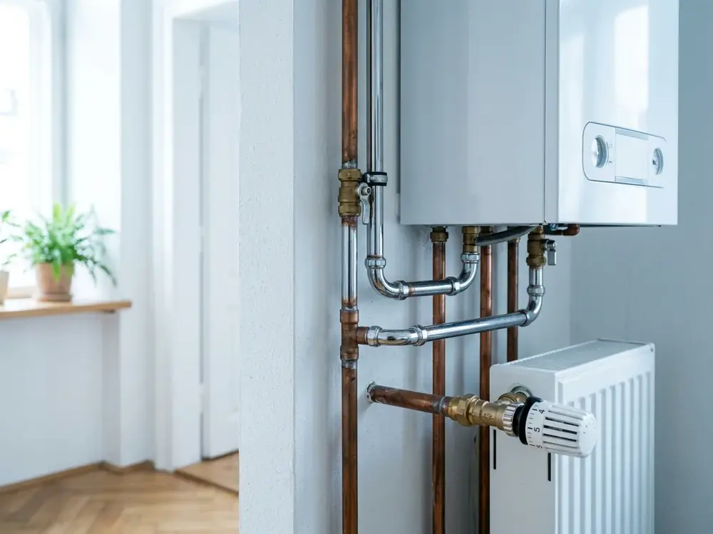 Laban Installateur bei der fachgerechten Rohrmontage